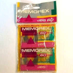 Memorex dBS 60 2-pack NEW Cassette Tapes‎